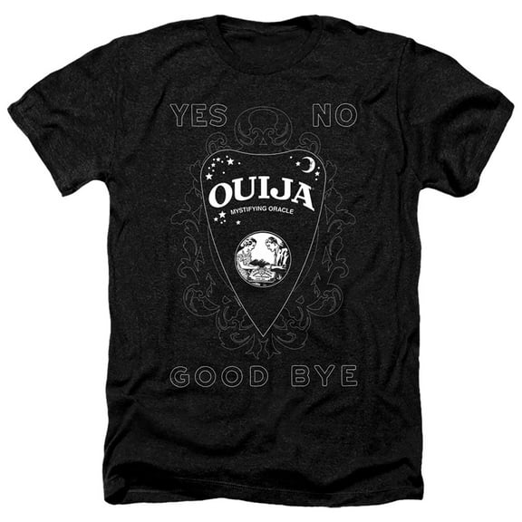 Ouija Planchette Adult Heather T-Shirt Black
