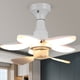 thumbnail image 3 of Ventilador de techo moderno con luz LED, mando a distancia, para dormitorio, sala de estar, cocina, 3 of 9