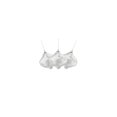thumbnail image 2 of Northlight 3ct Beaded Snowflake Shatterproof Christmas Onion Ornament Set 3" - White/Silver, 2 of 3