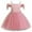 Pink, variant on Krdevn Girls Elegant Off The Shoulder Tutu Dress with Sash Bow Net Gown for Birthday Party Pageant Girl Party Wear,Size:6-7 Years