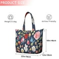thumbnail image 4 of Pioneer Flower Floral Print Pattern Travel Tote Bags for Women Carry On,Large Weekender Bags for Women Travel,Multi Functional Duffle Bag for Work,Shopping,Sports, 4 of 5