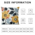 thumbnail image 5 of Nawypu  Throw Pillow Covers Modern Geometry Yellow Black and White Messy Triangle Wave Stripes Floral Decorative Pillow Cases Home Decor Standard Square Pillowcases, 5 of 5