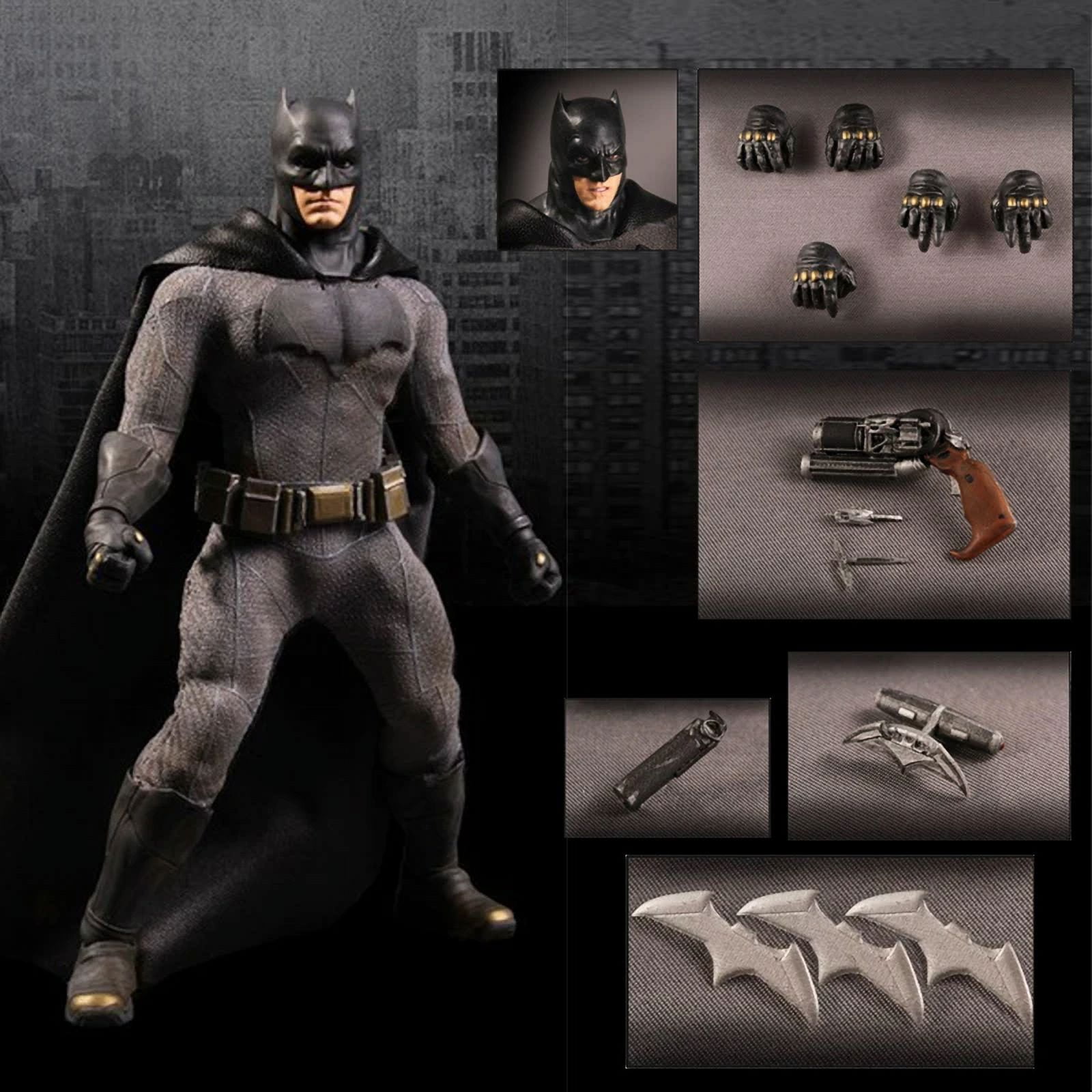 Caliaozhi Wjsddxd Rwjdxd Mezco Dc Figure Justice League Clothing Superman Batman Action Figures Model 1 12 Statue Toy Collectible Model Adult Kid Gift