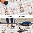 thumbnail image 4 of Easter Outdoor Rug 6x9 Ft, Non Slip Washable Area Rug, Spring Pink Bow Bunny Grey White Checkered Patio Rugs Carpet Runner, Large Floor Mat for Indoor/Outdoor Deck Porch Camping, 4 of 8
