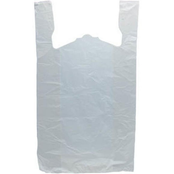 International Plastics MB-T-26HD 15 x 7 x 26 in. White HD T-shirt Bag - Case of 500