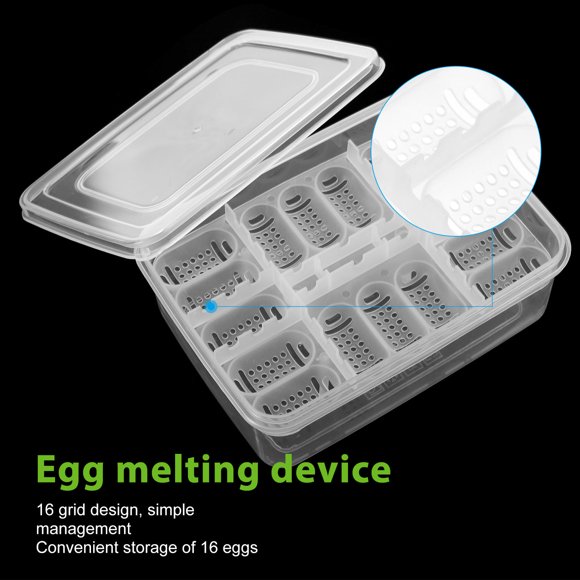 TEHAUX 2Ud Incubadora Reptil Con Cubierta Transparente Y 16 Compartimentos Para Huevos