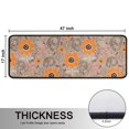 thumbnail image 5 of Kitchen Rugs Sets Of 2,Pioneer Flower Floral Print Pattern Anti Fatigue Kitchen Mat Rugs Non Slip Washable,Decorative Kitchen Floor Mats for Kitchen,Sink,Laundry,17"x47"+17"x47", 5 of 5
