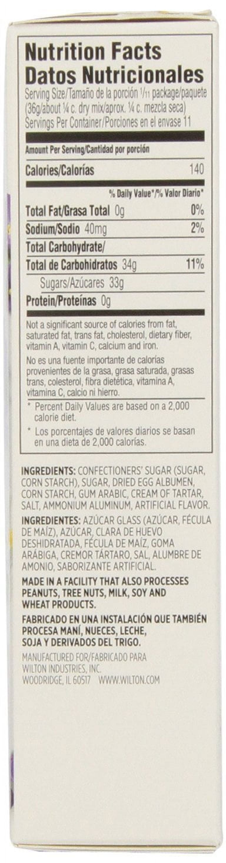 Wilton White Royal Icing Mix for Icing and Decorating Vanilla-Flavored Stiff Consistency 13.9 oz.