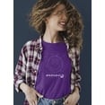 thumbnail image 2 of Moonchild Emoji - Cosmic Smiley Starry Night Women's T-shirt, 2 of 4