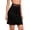 Black, variant on Half Slip For Women Seamless Lace Waist Side Split Underskirt Lightweight Soft Stretchy Sleepwear Mini Skirt,Black,Medium