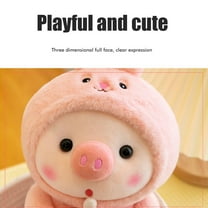 FitBest 9.8inch Drink Milk Tea, Pig Doll, Decorate Gift, Turn Into Tiger