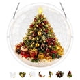 thumbnail image 5 of Christmas Acrylic Puzzle Suncatcher Hnaging Decorations, 7.48" Dia Round Stained Glass Style Vivid & Clear Print Colorful Light Catcher Decor for Window Xmas Tree Home Holiday Party Fireplace Gift, 5 of 6
