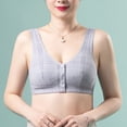 thumbnail image 6 of NIEWTR Women's Front Closure Everyday Bra Post Surgery Compression Bra Comfort Wireless Seamless Push Up Bra Full Coverage Back Smoothing No Underwire Bralettes(Grey,40), 6 of 9