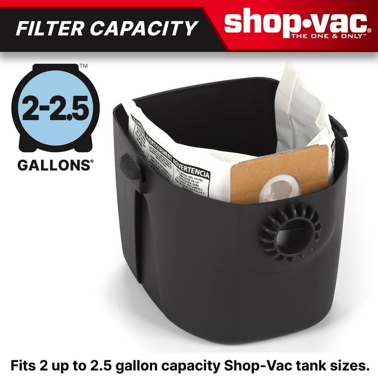 Shop-Vac 2- 2.5 Gallon Collection Bags, 3-Pack, 90668, Type