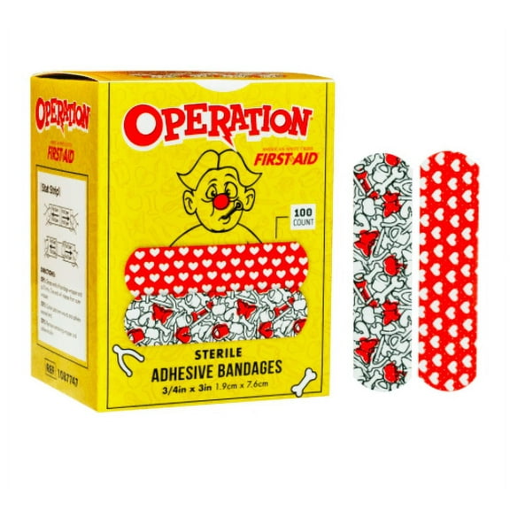 First- Aid Operation Game Adhesive  Sterile Plastic Bandages 100 Bx