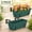 Green, variant on 6 PCS Black Railing Planter Boxes with Adjustable Brackets, 17 Inch Deck Rail Flower Pots for Outdoor Balcony Garden Decor
