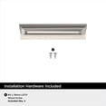 thumbnail image 4 of Amerock Streamline Tab 3 inch (76mm) Length Satin Nickel Cabinet Finger Edge Pull, 25 Pack, 4 of 4