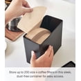 thumbnail image 2 of Yamazaki Home Coffee Filter Case, Black, Polypropylene, Lid, No Assembly, 2 of 7