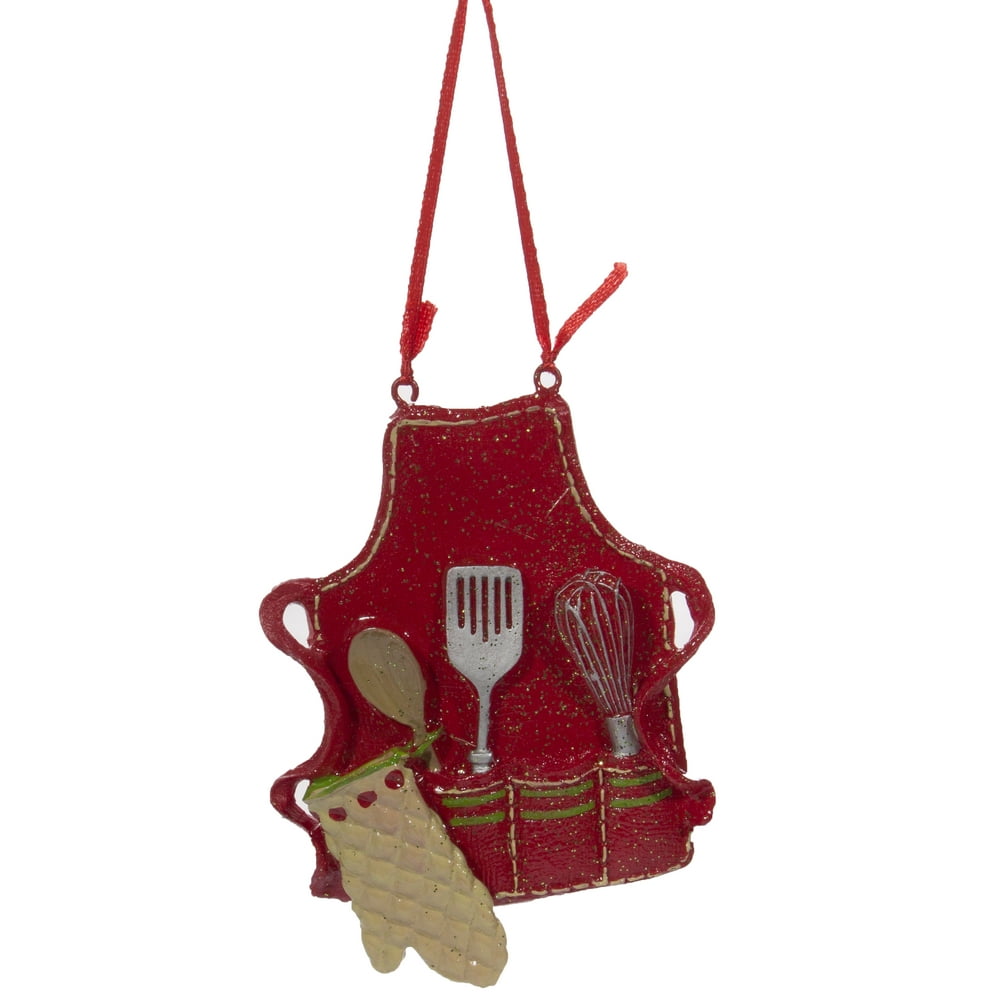 Baker Baking Lover Cooks Apron Polyresin Ornament