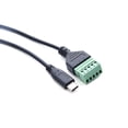 thumbnail image 2 of KAIXUDA USA USB Type-C Male Connector to 5-Pin Solder-Free Screw Terminal Adapter for Data Transfer and Charging, 2 of 5