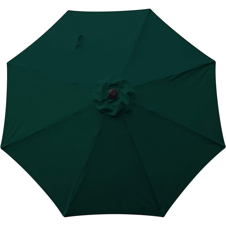 evergreen patio umbrella Bond Manufacturing 59613 9ft Aluminum Market Patio Umbrella, Evergreen