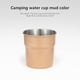 thumbnail image 5 of Stainless Steel Cup 300mL Outdoor Camping Coffee Cup Cold Drink Cup Beer Mug Solid 304 Stainless Steel Food Grade Cup Camping Equipment, 5 of 7