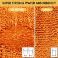 thumbnail image 4 of HAKUNA Upgrade Extra Large Haze Blue Bathroom Rug Set 3 Pieces Ultra Soft, Thick Absorbent Bath Mats, Non Slip Chenille Toilet Mat for Bathroom, Bedroom, Kitchen, Orange, 4 of 7