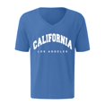 thumbnail image 3 of Men's Oversized Summer Crew Neck Short Sleeve T-Shirt with City Print, Loose Casual, Raglan Sleeves with Pleats, 3D Printing, Polyester/Spandex, 3 of 3