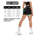 thumbnail image 7 of YEEKISUS Women High Waisted Biker Shorts Scrunch Butt Booty Lifting Shorts for Workout Gym Yoga Athletic Running Cycling Black M, 7 of 7
