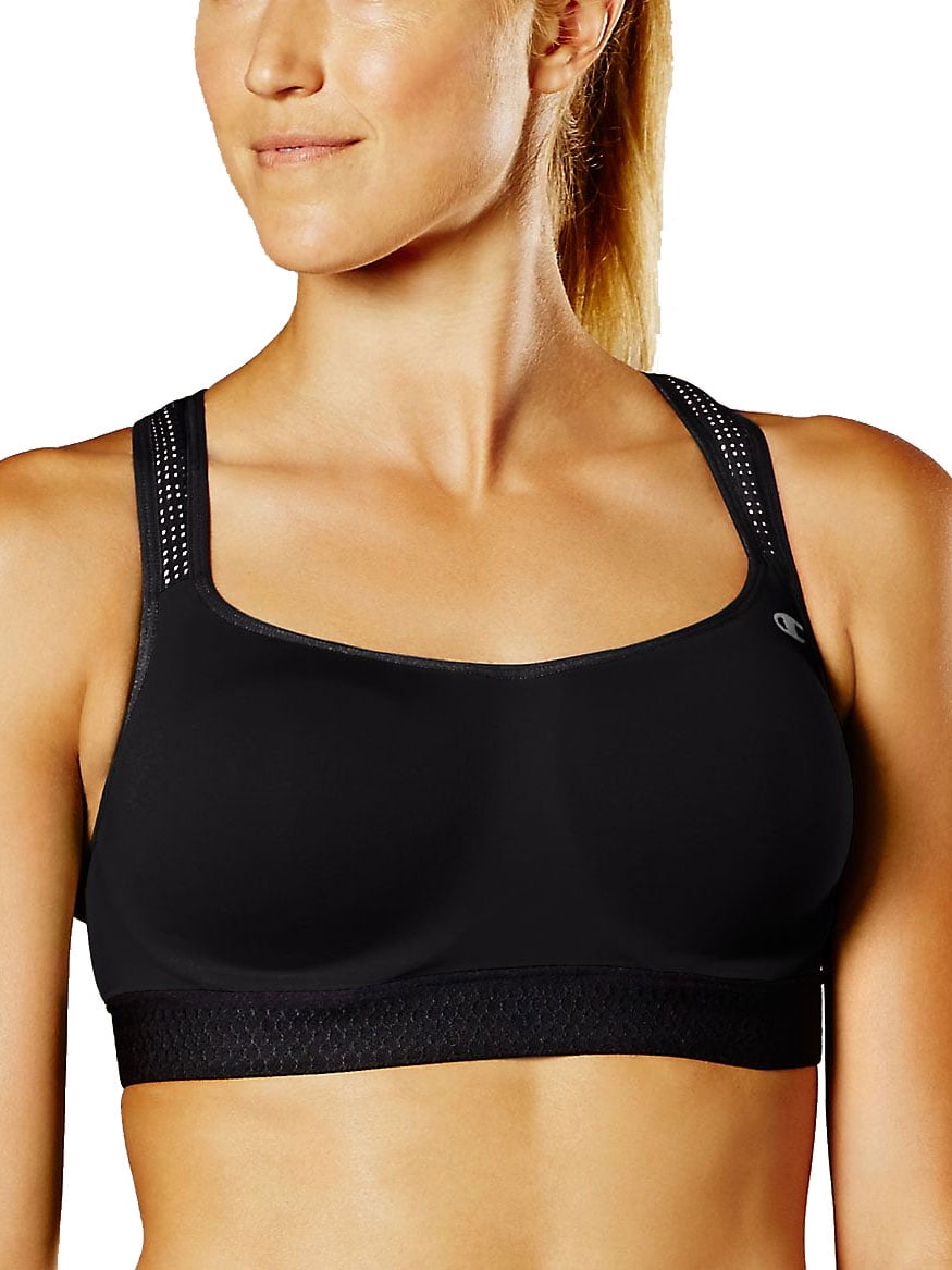 Champion The Show Off Sports Bra Double Dry Max Support Wire Free Vapor Smooth 
