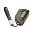 thumbnail image 3 of Vitodeco Genuine Leather Smart Key Fob Case Compatible with Volkswagen MK8 Golf GTI, ID4, Atlas (4-Button, Black), 3 of 6