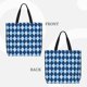 thumbnail image 2 of Easygdp Blue Squares Bolsa Tote para Mujer, Bolso de Hombro para Trabajo, Playa, Viajes, Compras y Supermercado, 2 of 7