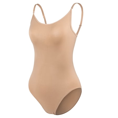 Slemon Nude Ballet Leotards for Women and Girls Skin-Coloured Gymnastics Dance