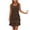 Coffee#Ruffle Chiffon Tank Dress, variant on aohooy Layered Ruffle Dress for Women Round Neck Sleeveless Tiered Dresses Chiffon Swing Smocked Wedding Guest Tank Dress 2026 Coffee,L