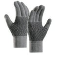 thumbnail image 2 of Baqcunre Clearance! Warm Gloves, Winter Men And Women Keep Warm Touching Screen Knit Gloves Elastic Cuff Soft Full Finger Gloves Mitten, Knitted Gloves, Heating Gloves, 2 of 7