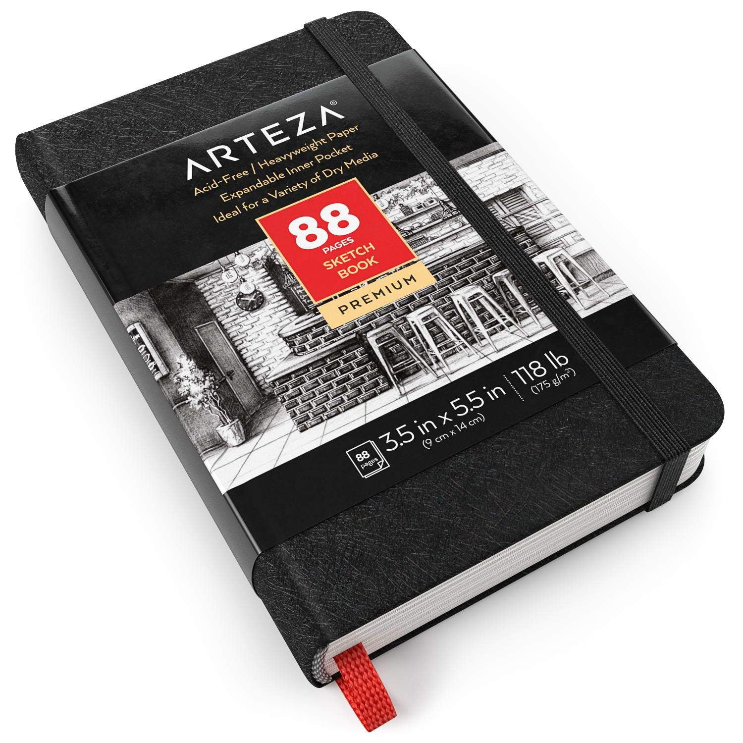Buy Arteza Sketch Book, 5.5x8.5-inch, 3-Pack, Gray Drawing Pads