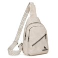 thumbnail image 1 of Bolso Pecho Cintura Pequeño Cuero PU Correa Guitarra Ajustable Bandolera Con Múltiples Bolsillos Hombro para Viajes Al Aire Libre, 1 of 6
