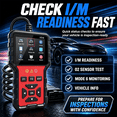 thumbnail image 2 of V510 OBD2 Scanner Diagnostic Tool -Code Reader, Reset Function, Data Stream, I/M Readiness, Full OBS2 Function, Modes 6 & 8, for All 1996+ Vehicles, 2 of 8