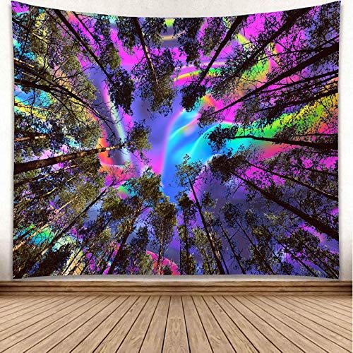Jnseff Tapestry Happy Fathers Day Based Tapestries Wall Hanging Flower Psychedelic Tapestry Wall Hanging Indian Dorm Decor for Living Room Bedroom 6040inch 