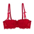 thumbnail image 4 of Varsbaby Lace Bra Half Cup Push Up UnderwearThin Cotton Women Bras, 4 of 5