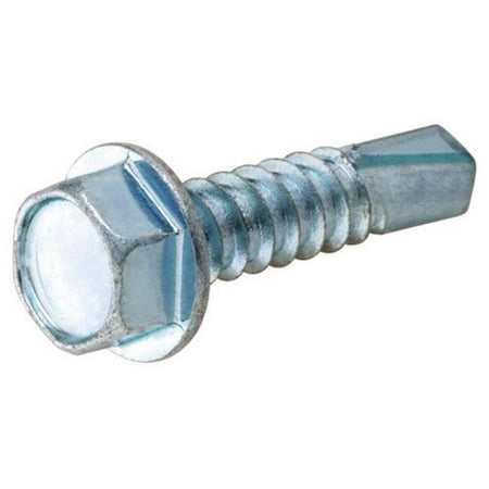 

Hillman Fasteners 47263 12-14 x 1.5 in. Hex Washer HD Self Drilling Screw - Pack of 62