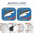thumbnail image 5 of KLL Shark With Sunglasses and Lobste Windshield Sun Shade 2-Piece Foldable Car Front Window Sunshade for Most Sedans SUV Truck- Medium, 5 of 5