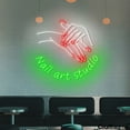 thumbnail image 3 of Craftnamesign Nail Art Studio Neon Light Sign, Beauty Salon Decor, Nail Room Wall Art, 3 of 5