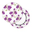 thumbnail image 3 of Goofa Orchids Flowers Printed Stool Covers Round, Waterproof Round Bar Stool Covers Anti-Slip Round Bar Stool Seat Cover with Elastic Bands Durable -12 inch, 3 of 7