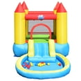 thumbnail image 2 of Topbuy Inflatable Bounce House Kids Slide Jumping Castle Pool with Balls and 580W Blower, 2 of 7