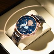 Poedagar New Fashion Quartz Leather Men Watch Top Brand Luxury Waterproof Luminous Date Mens Wristwatch Casual Sport Watches - Quartz Wristwatches