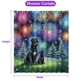 thumbnail image 5 of Happy New Year Cane Corso Family Cheer Winter Midnight Firework Shower Curtain Italian Mastiff Dog Lover Gifts Idea Waterproof Bathroom Bathtub Curtain - 02025, 5 of 5