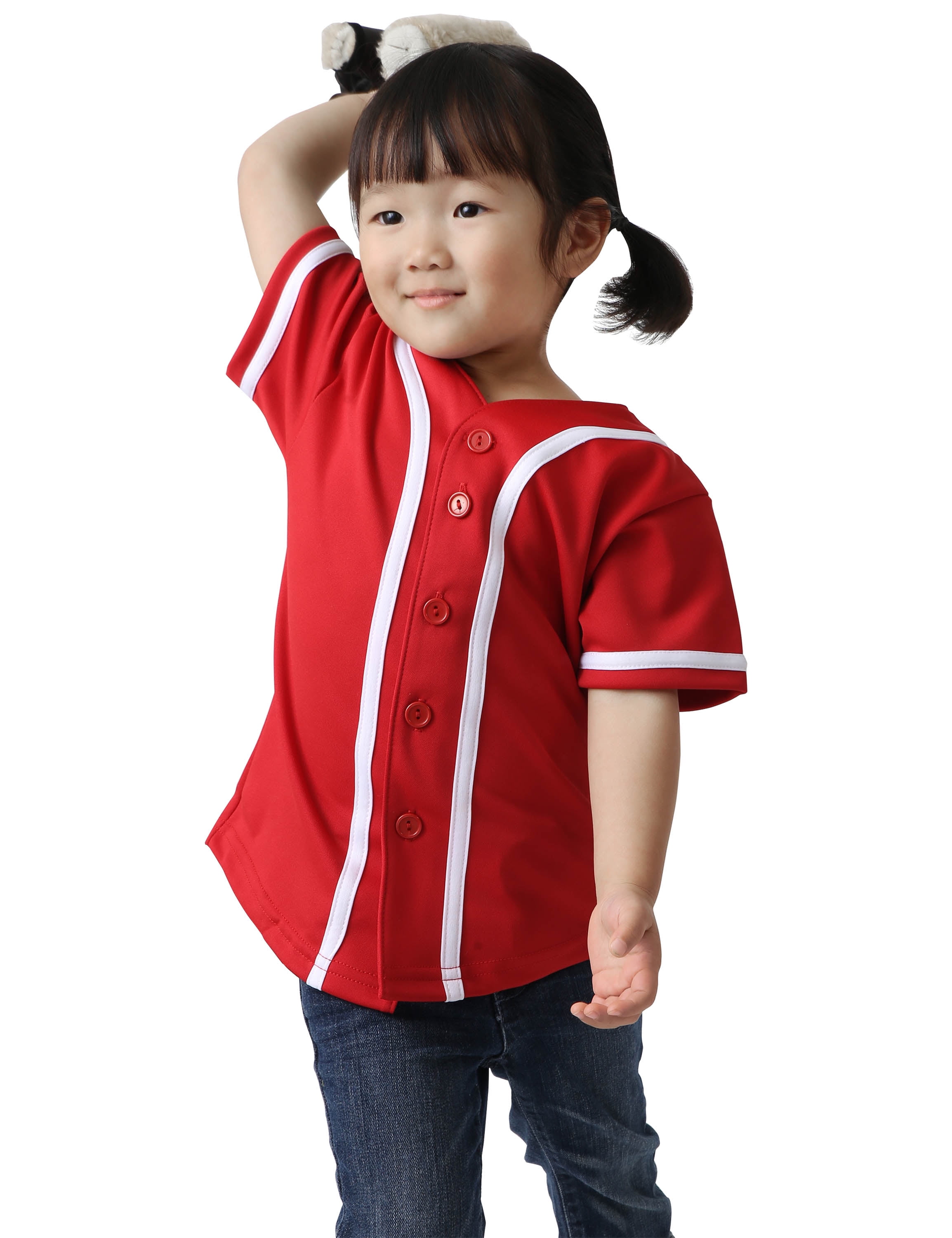 Hat and Beyond Kids Unisex Baseball Jersey Button Down Athletic