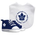 thumbnail image 2 of BabyFanatic 2 Piece Bib and Shoes - NHL Toronto Maple Leafs - White Unisex Infant Apparel, 2 of 3