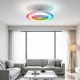 thumbnail image 3 of Smart RGB Ceiling Fan with LED Light for Home Bedroom & Dining Room App Controlled Dimmable Design, 3 of 7